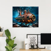 Poster Ocean Steampunk (Bureau à domicile)