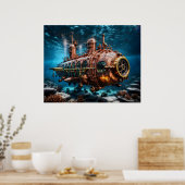 Poster Ocean Steampunk (Cuisine)
