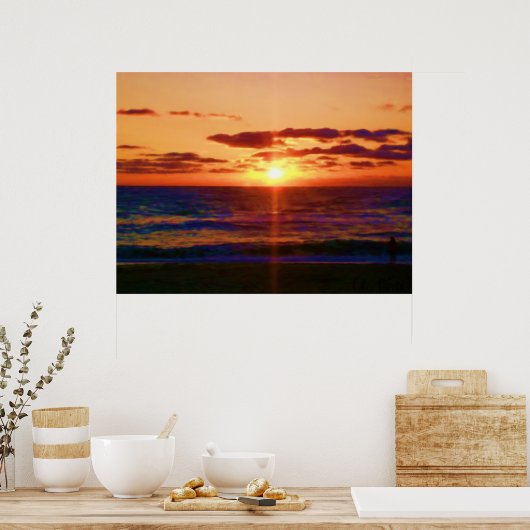 Poster Ocean Sunrise (Cuisine)