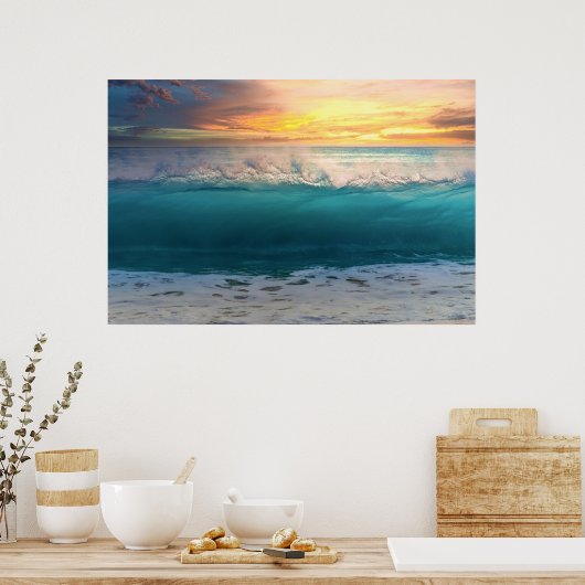 Poster Ocean Sunset Beach Photo 193 (Cuisine)