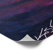 Poster Ocean Sunset Escape - Vibrant Sky with Sailboat (Coin)