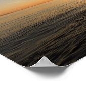 Poster Ocean Sunset Kayak Canoe Citation Inspirante Poste (Coin)