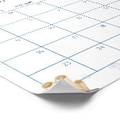 Poster Ocean Theme Baby shower Guides Date d'échéance Cal (Coin)
