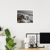 Poster Ocean Waves sur Rocky Beach (Bureau à domicile)