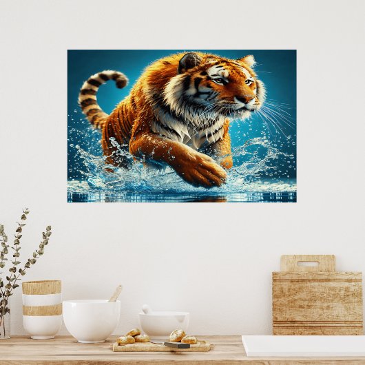 Poster Ocean's Roar, Tiger's Run (Cuisine)