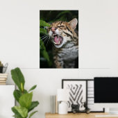 Poster - Ocelot snarl (Bureau à domicile)
