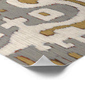 Poster Ochre Ikat I (Coin)