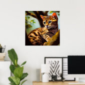 Poster Ocicat Cat (Bureau à domicile)