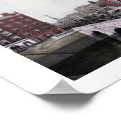 Poster O'Connell Bridge, Dublin, Irlande, Vintage (Coin)