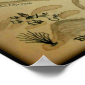 Poster Ocotillo Wells Treasure Carte de la Californie du  (Coin)