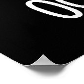 Poster Octo-poos Funny Octopus Pun Dark BG (Coin)