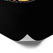 Poster Octo-tarte Drôle de pieuvre Tarte Pun Sombre BG (Coin)