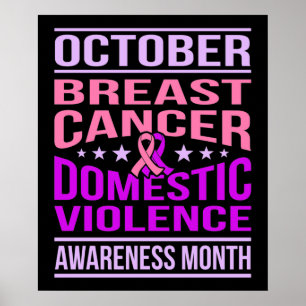 Poster October Domestic Violence Awareness Month Support