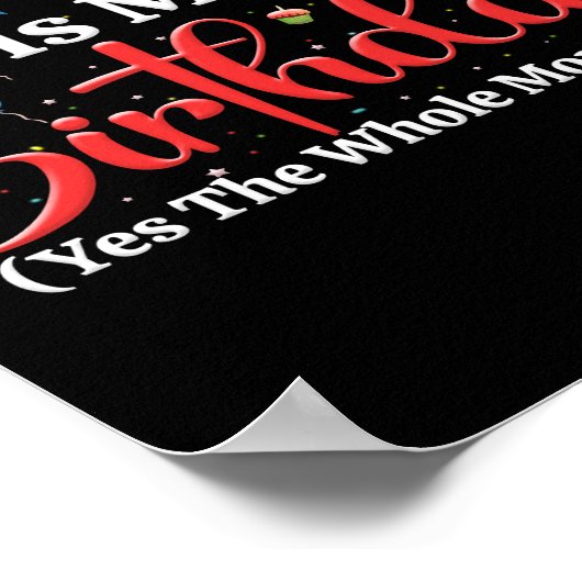 Poster October Is My Birthday (Coin)