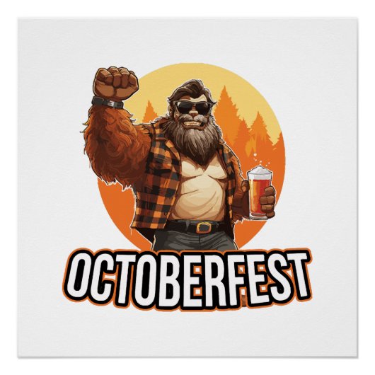 Poster Octoberfest Bigfoot (Devant)