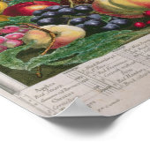 Poster Octobre, à partir de "Douze mois de fruits" (Coin)