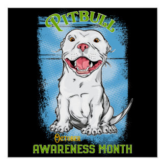 Poster Octobre, Mois de la sensibilisation à Pitbull Épic