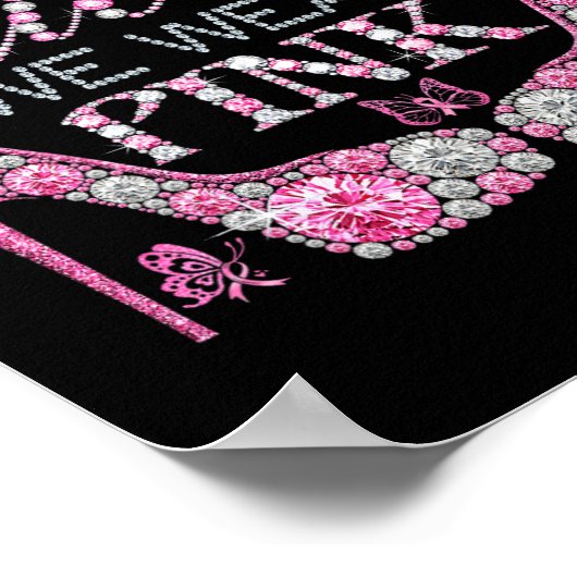 Poster Octobre Nous Portons Pink Breast Cancer Sensibilis (Coin)