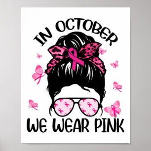 Poster Octobre Nous Portons Une Sensibilisation Au Cancer