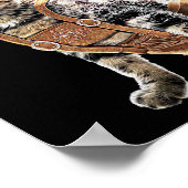 Poster Octobre Parti Chat Bavarois Lederhosen Costume Alp (Coin)