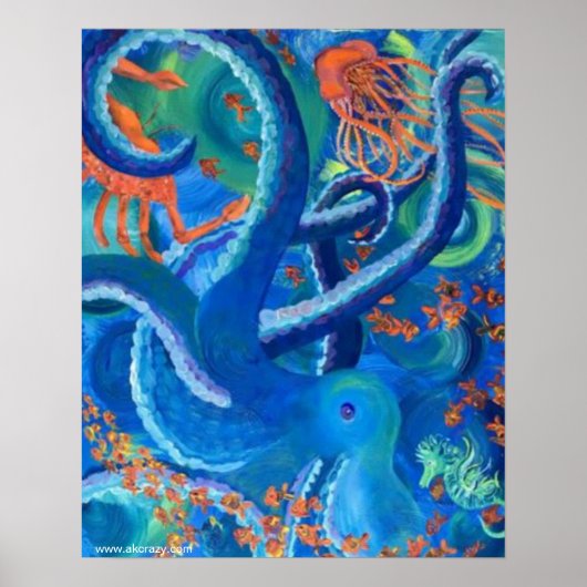 Poster Octopacifica Matte Papier (Devant)