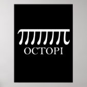 Poster Octopi - Funny Pi Octopus Math (Devant)