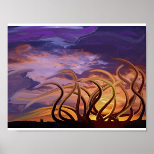 Poster Octopie dans le ciel (Devant)