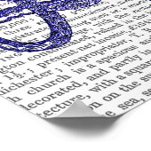 Poster Octopus bleu (Coin)