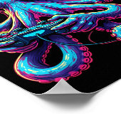 Poster Octopus Gaming Animal Video Games Funny Octopus  (Coin)