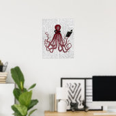 Poster Octopus intelligent (Bureau à domicile)