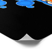 Poster Octopus orange (Coin)