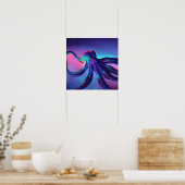 Poster Octopus pourpre foncé (Cuisine)