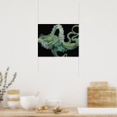 Poster Octopus vert 20 x 16 (Cuisine)
