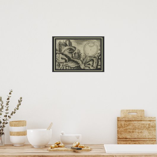 Poster Oculus Artificialis par Johann Zahn 13 x 19 (Cuisine)