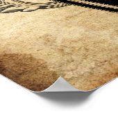 Poster Odd Fellows crâne et col (Coin)