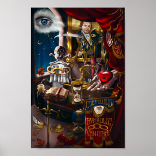 Poster Odd Fellows Symbolic Vanitas