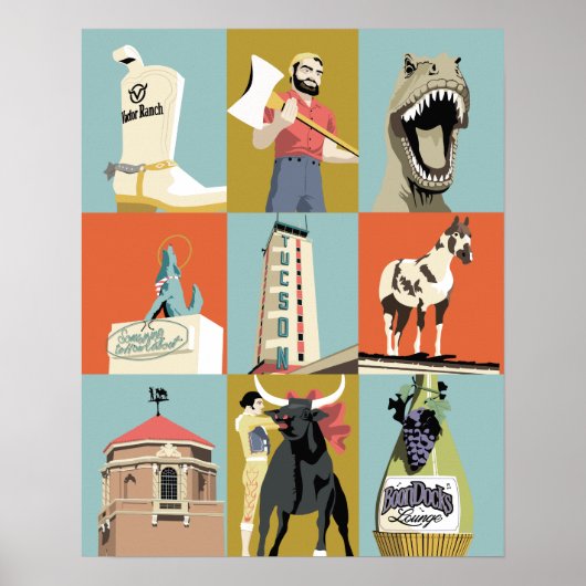 Poster Oddities Tucson 20 po x 16 po (Devant)