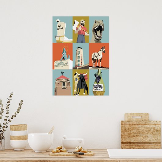 Poster Oddities Tucson 28 po x 20 po (Cuisine)