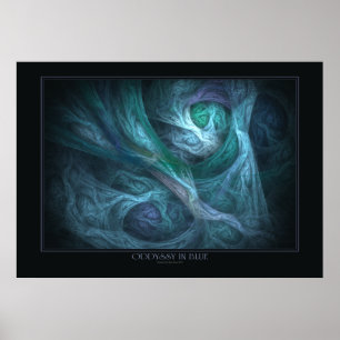 Poster Oddyssée En Bleu
