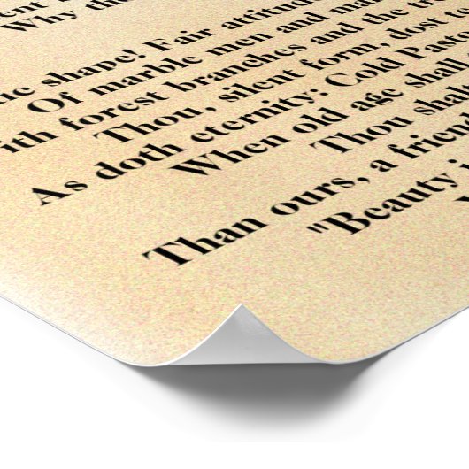 Poster Ode sur une Urne grecque (Coin)