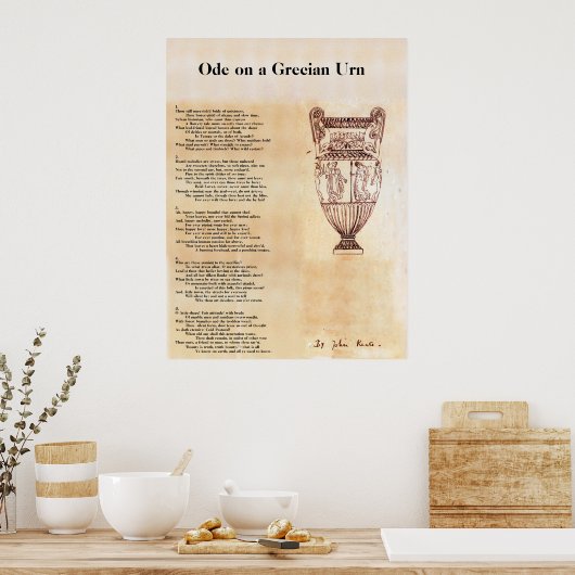 Poster Ode sur une Urne grecque (Cuisine)
