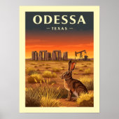 Poster Odessa Texas vintage (Devant)