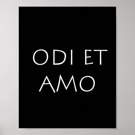 Poster Odi et amo (Devant)