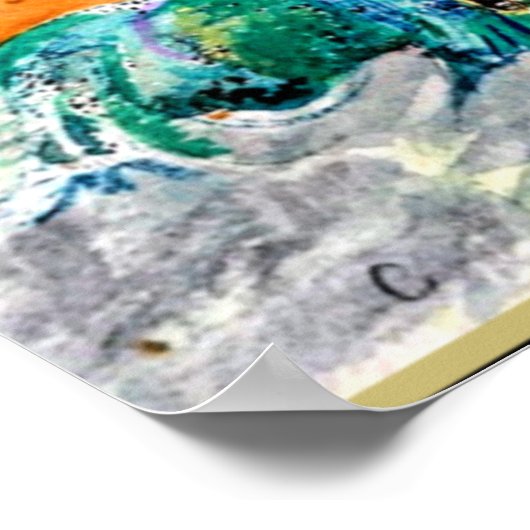 Poster Odilon Redon - Apollo chevauchant un monstre vert (Coin)