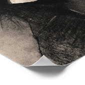 Poster Odilon Redon. Armure. Face de femme sombre. Symbol (Coin)