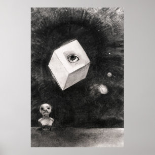 Poster Odilon Redon, Le cube, 1880