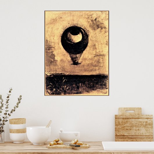 Poster Odilon Redon - Oeil Balloon (Cuisine)