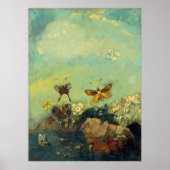 Poster Odilon Redon - Papillons (Devant)