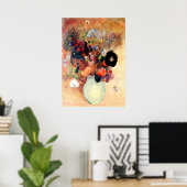 Poster Odilon Redon - Pavot noir (Bureau à domicile)