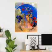 Poster Odilon Redon - Profil sous un arc (Bureau à domicile)